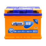Аккумулятор АКОМ  6ст-55 VL  евро